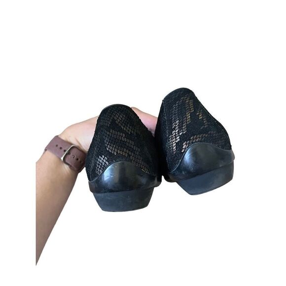 Dansko Olivia Black Bronze Metallic Leopard Animal Print Slip on Loafers size 39 - Picture 3 of 9